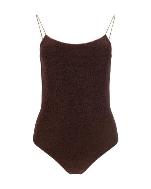 Oseree Brown Oséree Maillot Lumière One-Piece Swimsuit