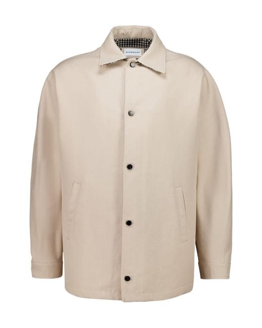 Givenchy Natural Logo Patch Long-Sleeved Shirt for men
