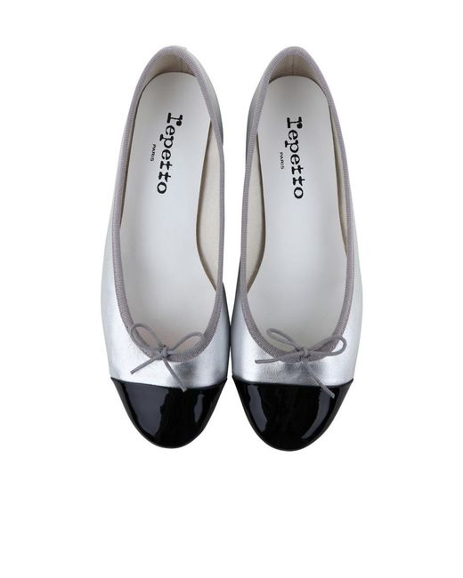 Repetto White Flora Ballet Shoes