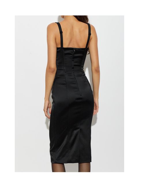Dolce & Gabbana Black Sleeveless Dress
