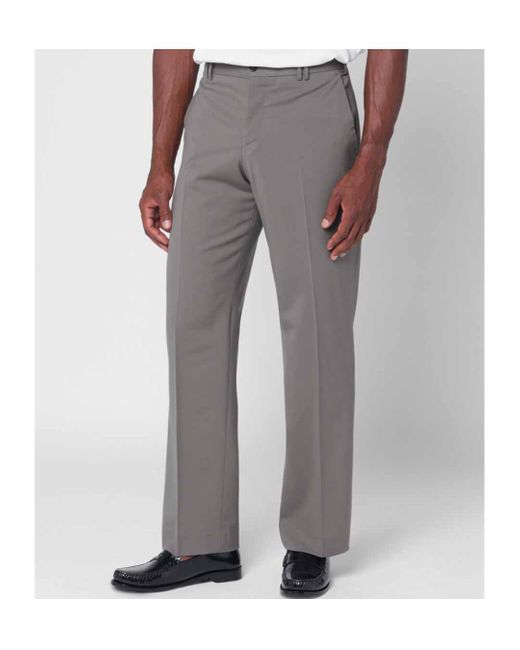 Pt Pantaloni Gray Pt Torino Classic Fit Trousers for men
