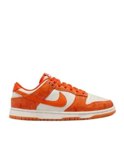Nike Orange Dunk Low-Cut Sneakers