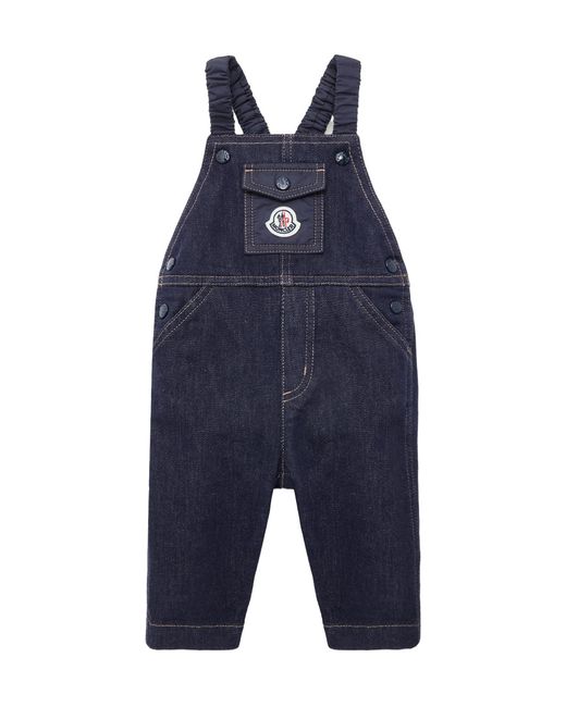 Moncler Blue Denim Overalls