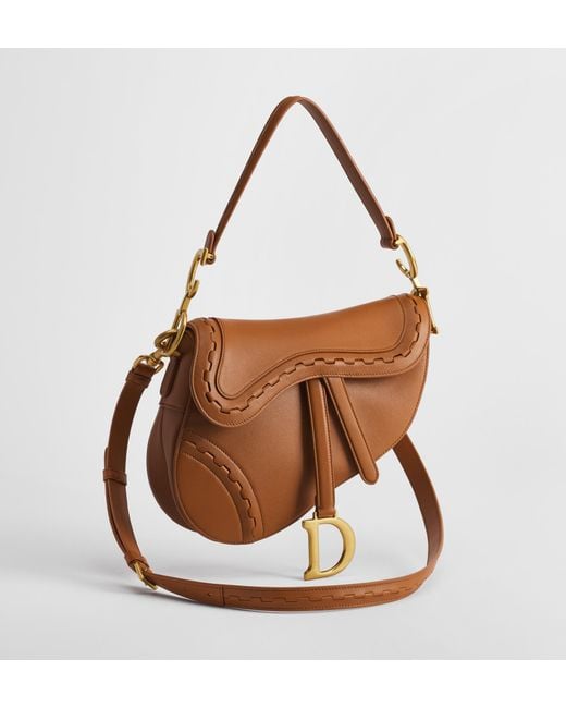 Dior Brown Saddle Bag With Strap