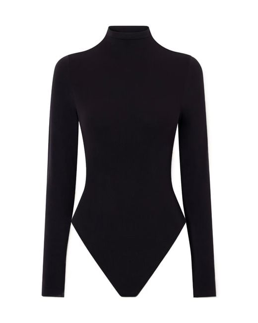 Wolford Blue Stretch-Jersey Bodysuit