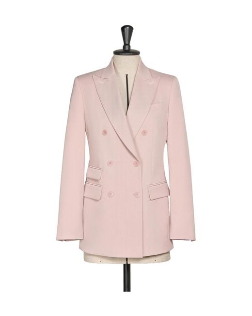 Max Mara Pink Egrege Double-Breasted Blazer