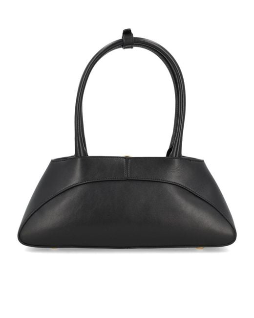 MARINE SERRE Black Aurora Top Handle Bag