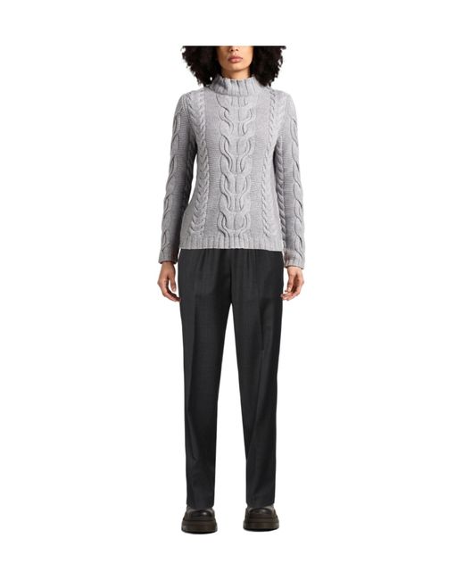 Isabel Marant Black Check Casual Trousers