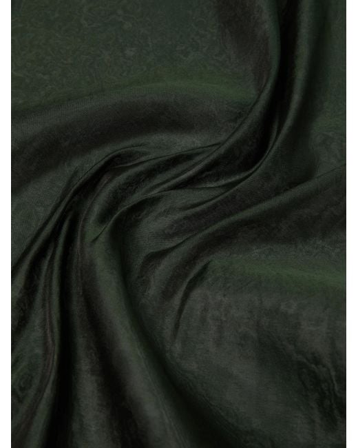 Max Mara Green Silk-Blend Shawl
