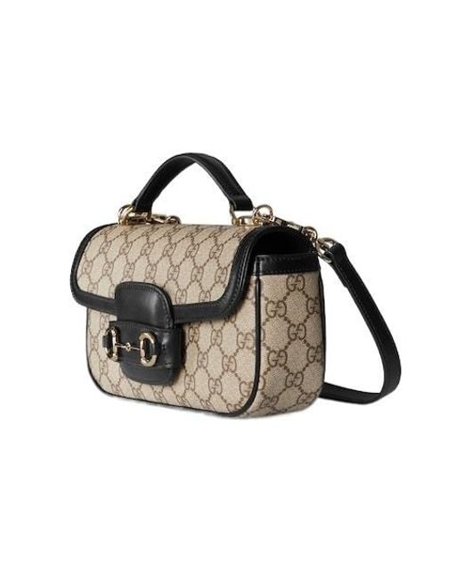 Gucci Metallic Horsebit 1955 Soft Small Top Handle Bag