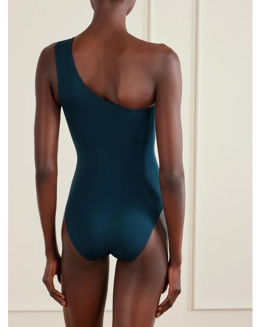 Eres Blue Effigie One-Shoulder Swimsuit
