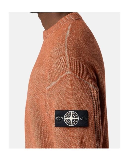 Stone Island Multicolor Loose Fit Crewneck Jumper for men
