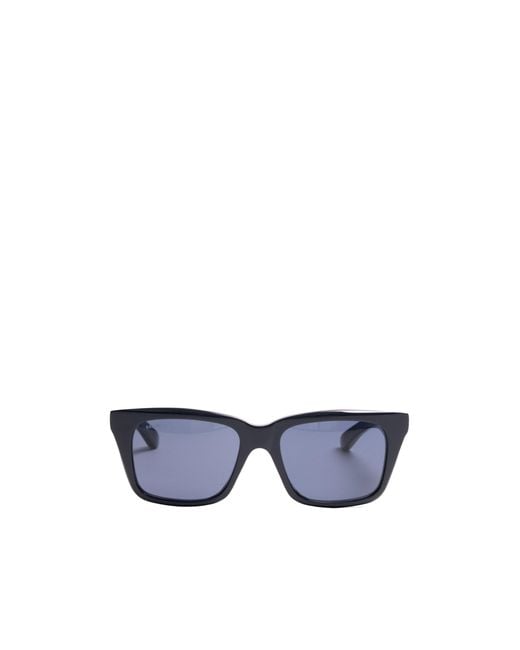 Balenciaga Blue Geometric Sunglasses for men