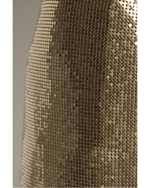 Versace Natural Metallic Mini Skirt