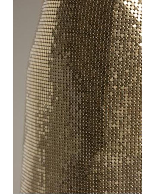 Versace Natural Metallic Mini Skirt