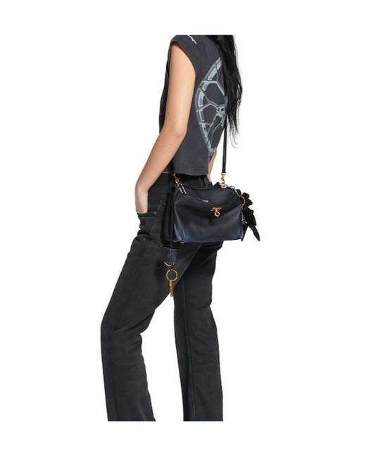 Balenciaga Blue Rodeo Charm Detailed Mini Handbag