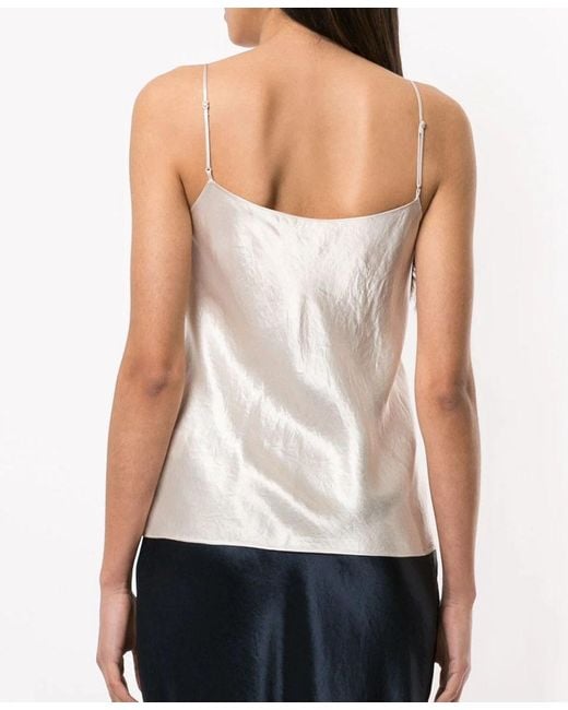 Vince White Flowing Blouse With Adjustable Straps