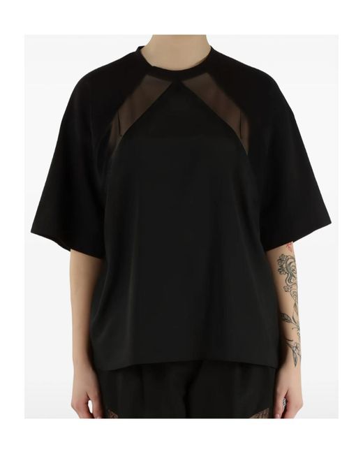 Pinko Black Stephanie Crewneck T-Shirt