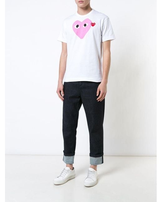COMME DES GARÇONS PLAY Green Crew-Neck T-Shirt for men