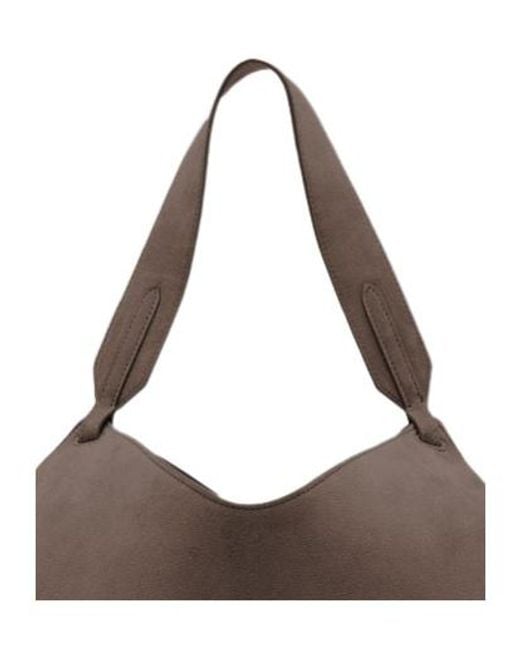 Khaite Brown Mini Lotus Tote Bag