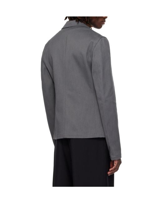 Rier Gray Collared Denim Jacket for men