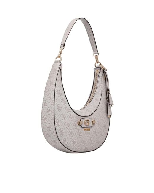 Guess Gray Zippered Shoulder Bag