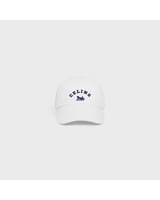 Céline White Richelieu Cap