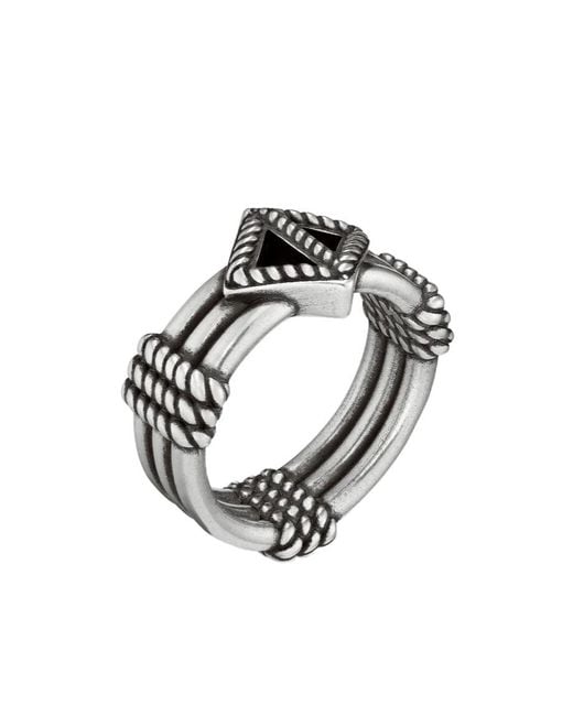 Dior Metallic Cd Diamond Buffalo Ring for men