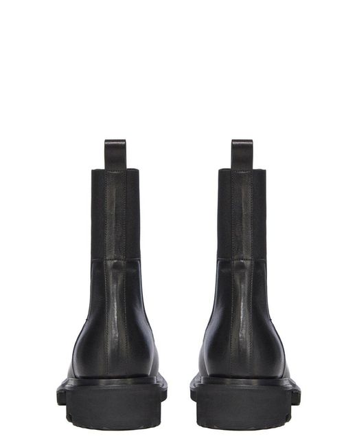 Rick Owens Black Beatle Gabe Chelsea Boots for men