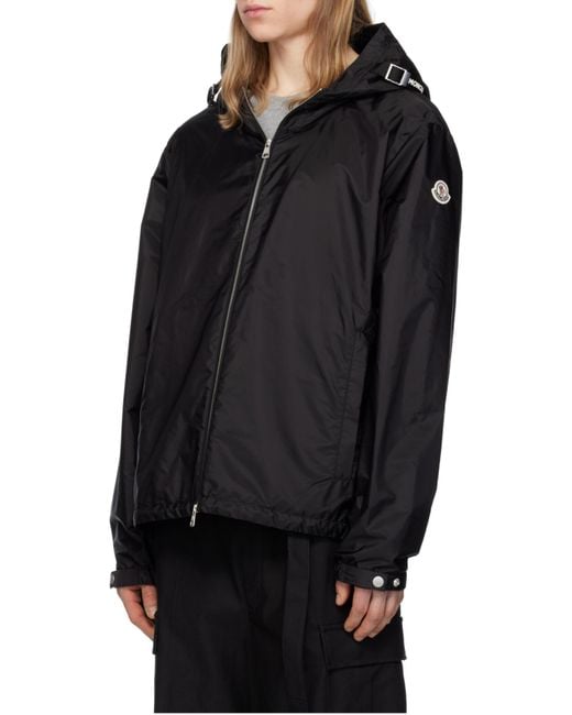 Moncler Black Remoray Hooded Jacket for men