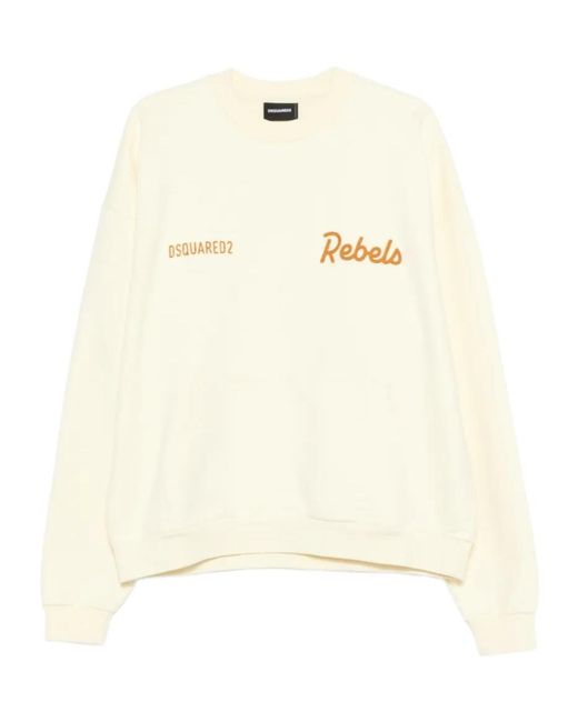 DSquared² Natural Cotton Sweatshirt for men