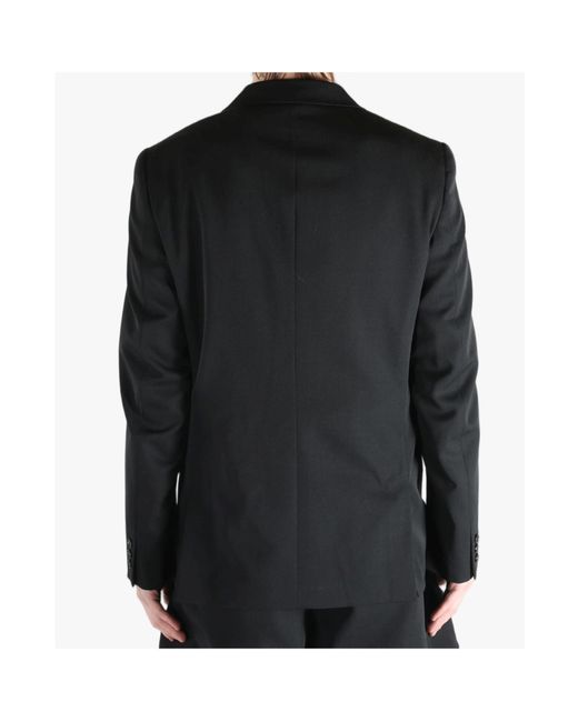 Comme des Garçons Black Double-Breasted Wool Jacket for men