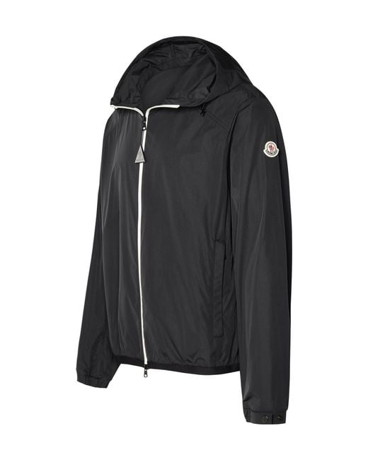Moncler Black Clapier Rain Jacket for men