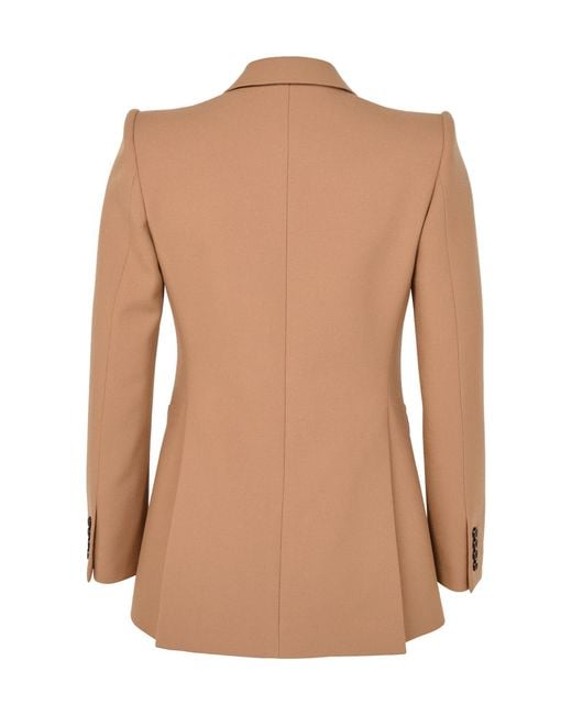 Chloé Natural Double-Breasted Blazer