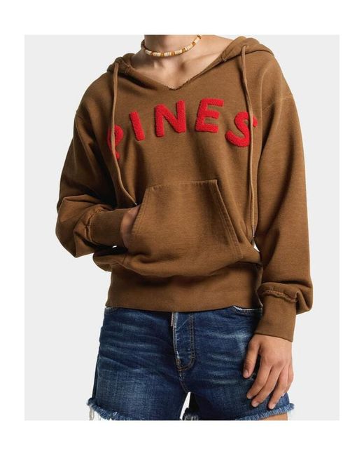 DSquared² Brown Pines Logo Hooded Sweater for men