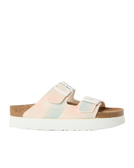 Birkenstock White Simple Slippers