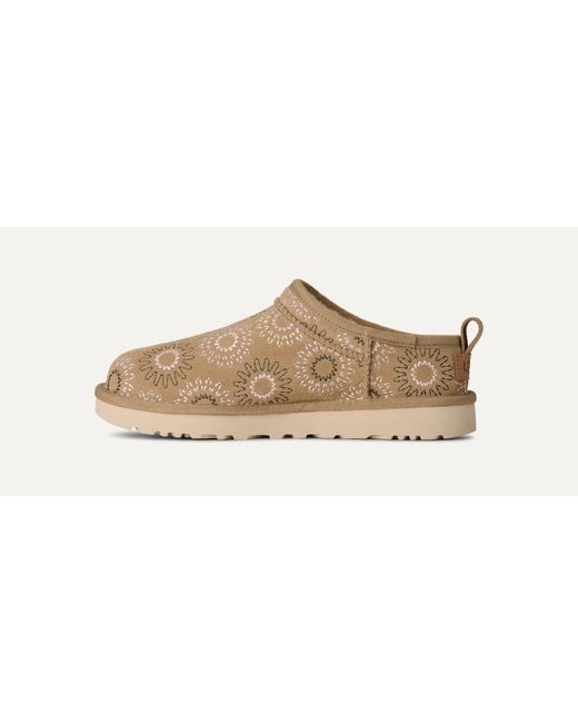 Ugg Brown Sun-Stitched Slippers