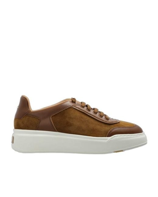 Max Mara Brown Lace-Up Sneakers