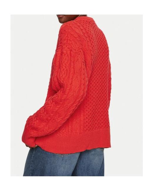 Staud Red Long-Sleeved Sweater