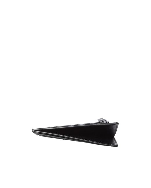 Michael Kors Black Hudson Pebbled Leather Card Case for men