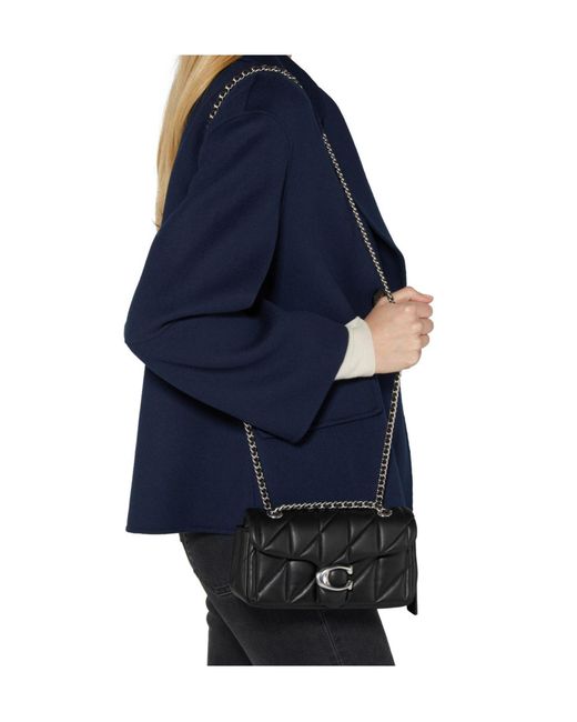 COACH Black Quilted Tabby 20 Shoulder Bag