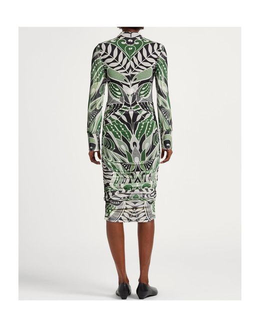 Farm Rio Green Long-Sleeved Dress