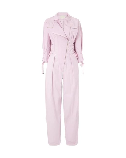 Isabel Marant Pink Irianna Zipped Jumpsuit