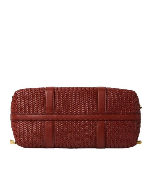 Loro Piana Red Small Ghiera Shopper