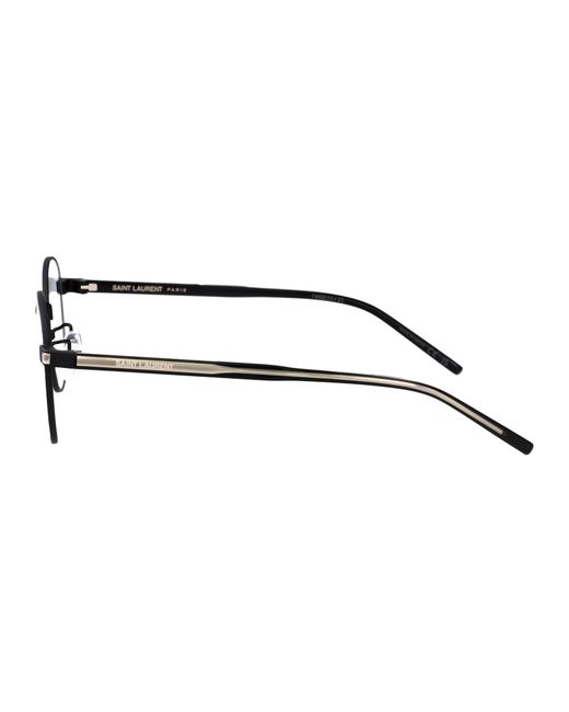 Saint Laurent White Round-Frame Glasses for men