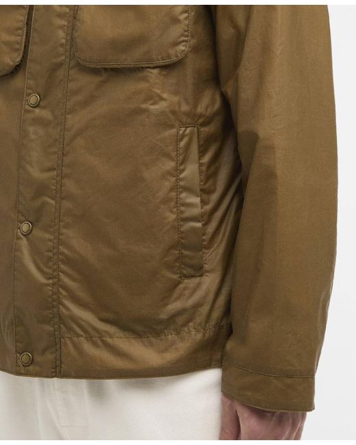 Barbour Green Merton Logo-Patch Jacket for men