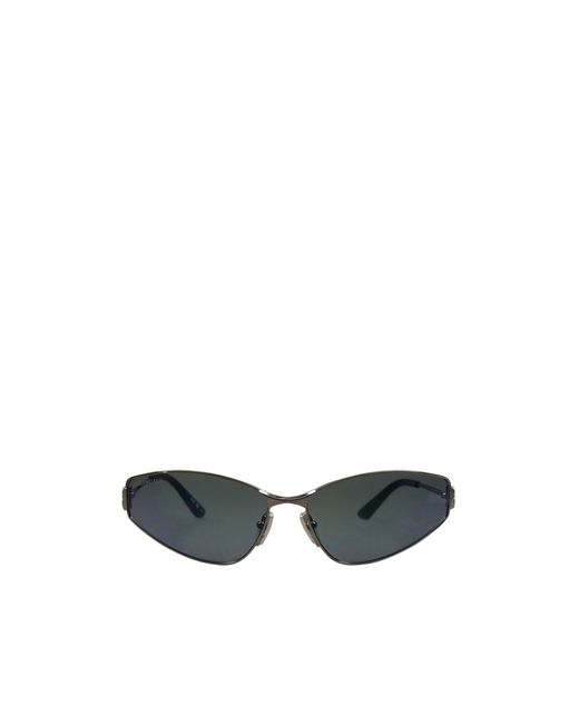 Balenciaga White Two-Tone Oval Glasses Frames