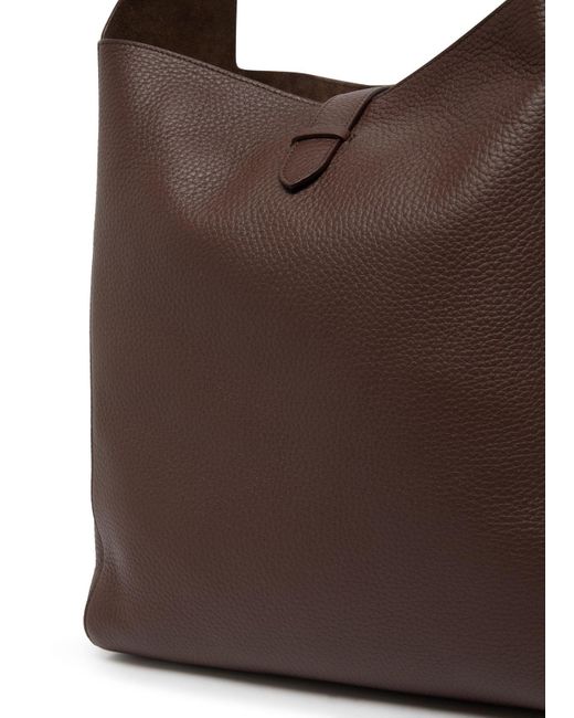 The Row Brown Blake Hobo Shoulder Bag