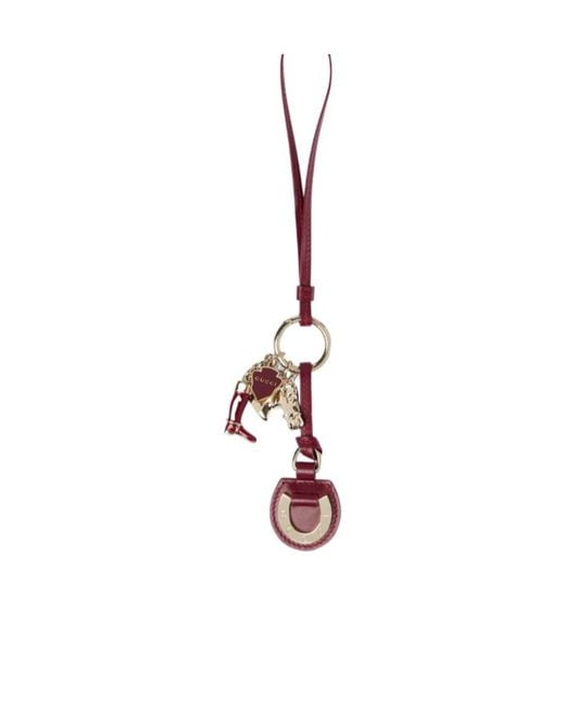 Gucci White Horseshoe-Shaped Bag Charm