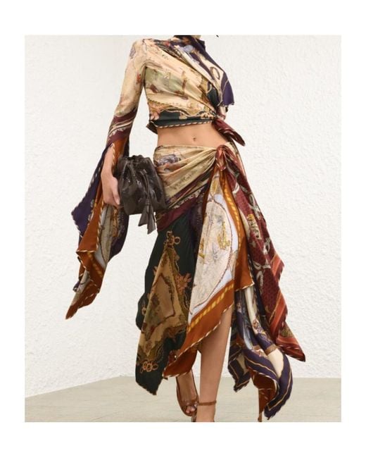 Zimmermann White Valiant Draped Top